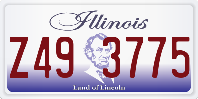 IL license plate Z493775