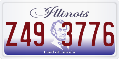 IL license plate Z493776