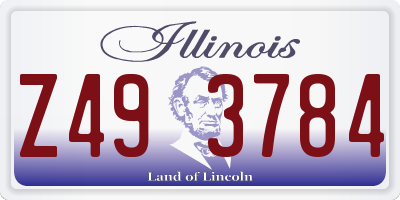 IL license plate Z493784