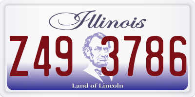 IL license plate Z493786