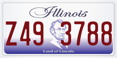 IL license plate Z493788