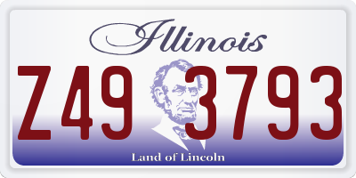 IL license plate Z493793