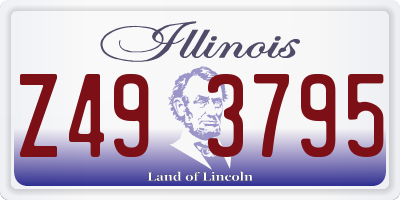 IL license plate Z493795