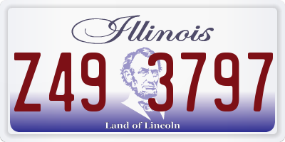 IL license plate Z493797