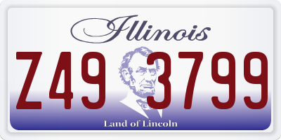 IL license plate Z493799