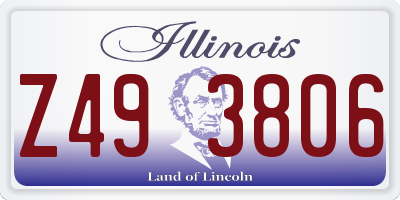 IL license plate Z493806