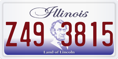 IL license plate Z493815