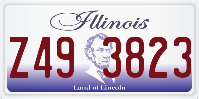 IL license plate Z493823