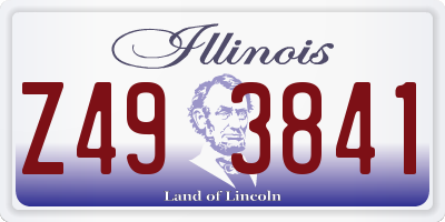 IL license plate Z493841