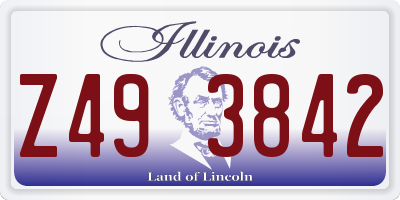 IL license plate Z493842