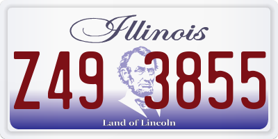 IL license plate Z493855