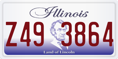 IL license plate Z493864