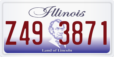 IL license plate Z493871