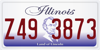 IL license plate Z493873