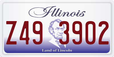 IL license plate Z493902