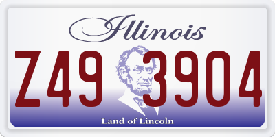 IL license plate Z493904