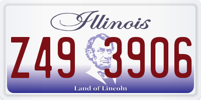IL license plate Z493906
