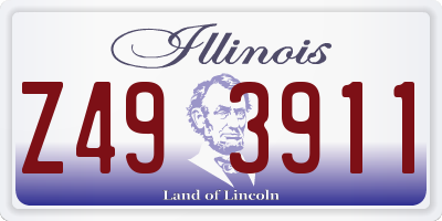 IL license plate Z493911