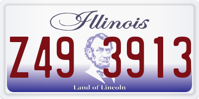 IL license plate Z493913