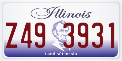 IL license plate Z493931