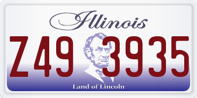 IL license plate Z493935