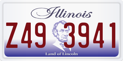 IL license plate Z493941