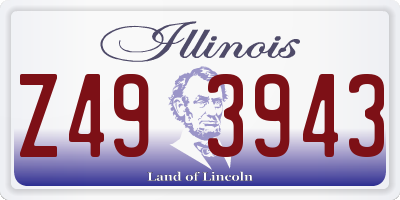 IL license plate Z493943