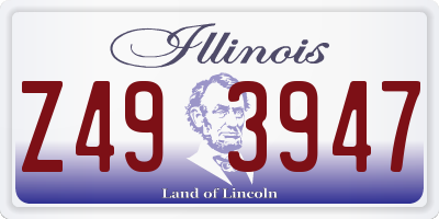 IL license plate Z493947