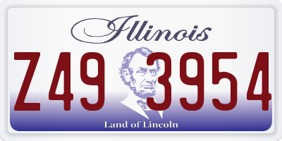 IL license plate Z493954
