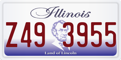 IL license plate Z493955