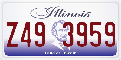 IL license plate Z493959