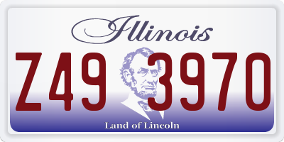 IL license plate Z493970