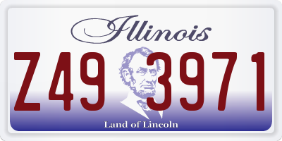 IL license plate Z493971