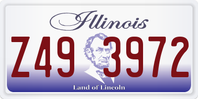 IL license plate Z493972
