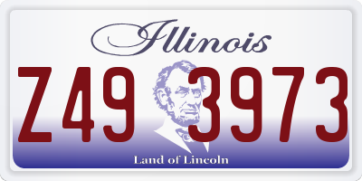 IL license plate Z493973