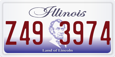 IL license plate Z493974