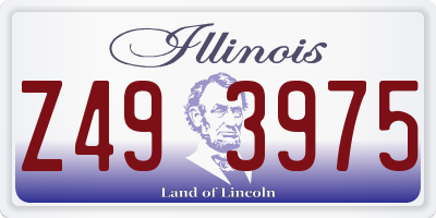 IL license plate Z493975
