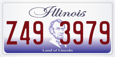 IL license plate Z493979