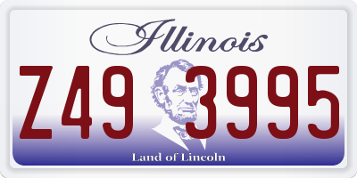 IL license plate Z493995