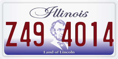 IL license plate Z494014