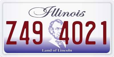 IL license plate Z494021