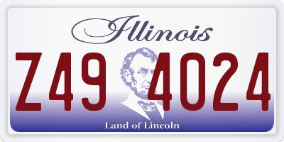 IL license plate Z494024