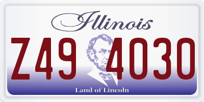 IL license plate Z494030