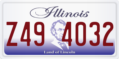 IL license plate Z494032