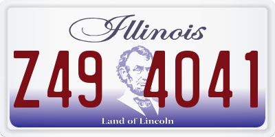 IL license plate Z494041