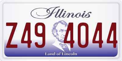 IL license plate Z494044