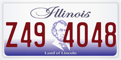 IL license plate Z494048