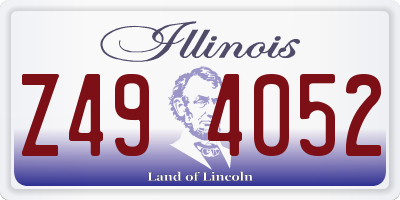 IL license plate Z494052