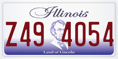 IL license plate Z494054