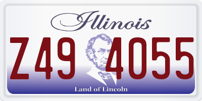 IL license plate Z494055